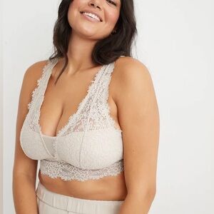 Aerie Lace Bralette in Soft Beige